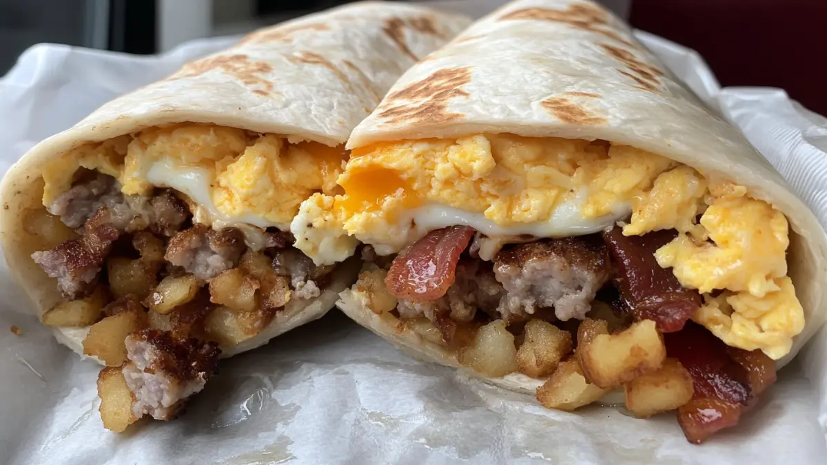 Egg Normous Burrito with delicious layers