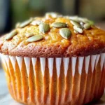 Starbucks Pumpkin Muffin with a golden top and creamy center