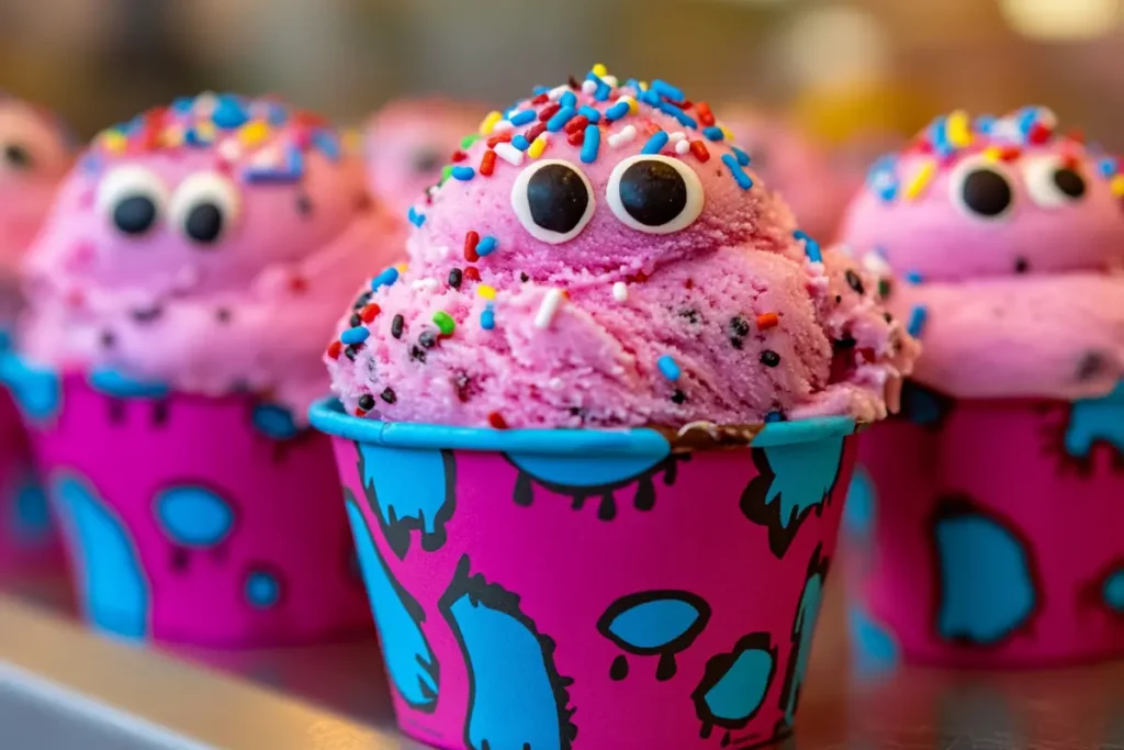 No-churn cookie ice cream in party cups