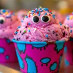 No-churn cookie ice cream in party cups